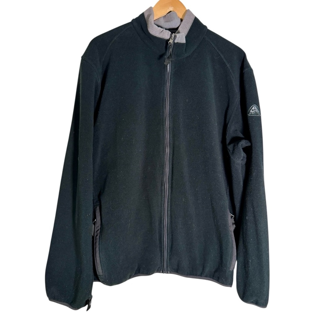 Vintage 90s Nike ACG Full Zip Thermal Layer 2 Fleece Jacket Therma Fit Men’s XL